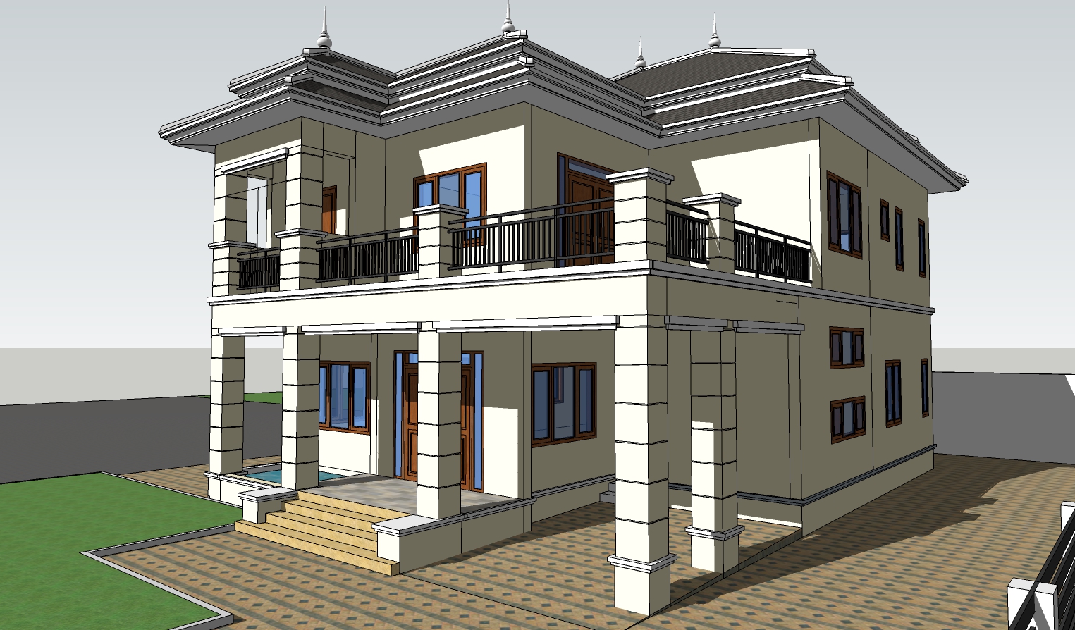 4-bedroom villa design