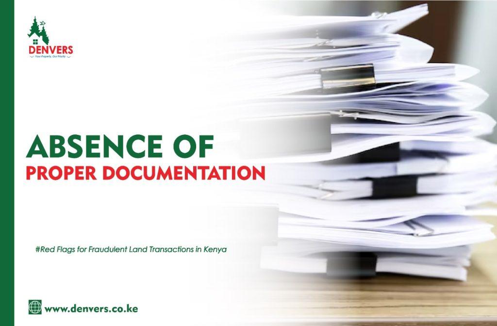 absence of proper documentation is a form of title deed fraud in kenya
