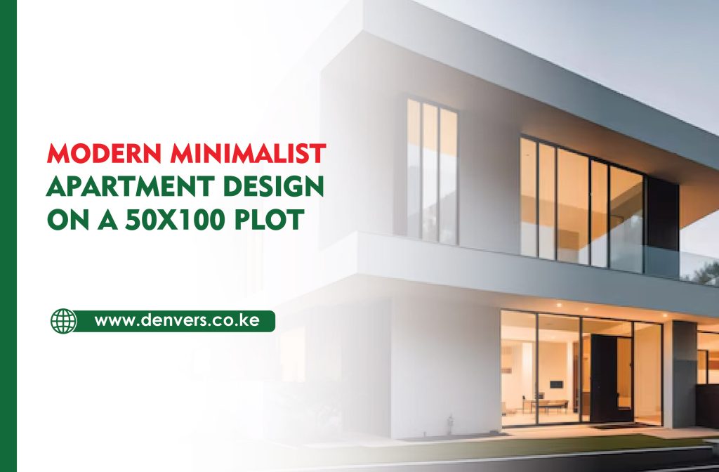 modern minimalist apartment design on a 50x100 plot