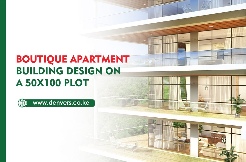 boutique apartment building design on a 50x100 plot