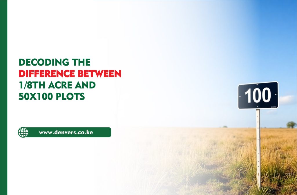 Difference Between 1/8th Acre and 50x100 Plots in Kenya